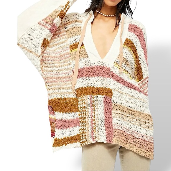 Free People Bayside Knit Tunic Pullover Medium - Picture 1 of 17